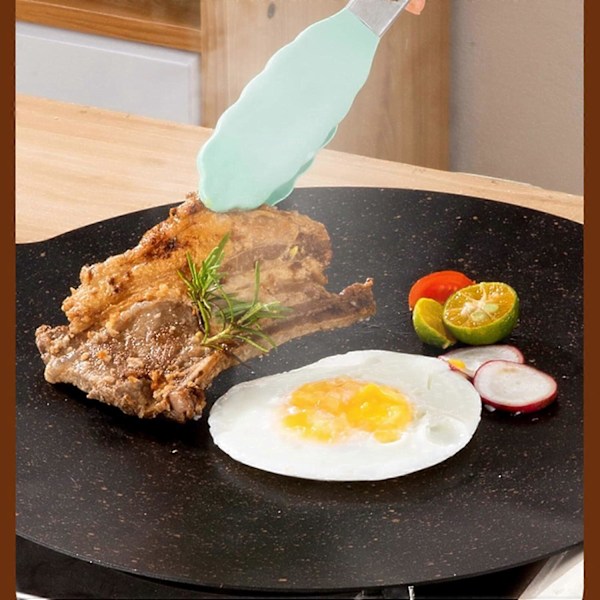 28cm Koreansk BBQ Grillpanna - Non-stick Cirkulär Grillplatta för Inomhus/Utomhusbruk