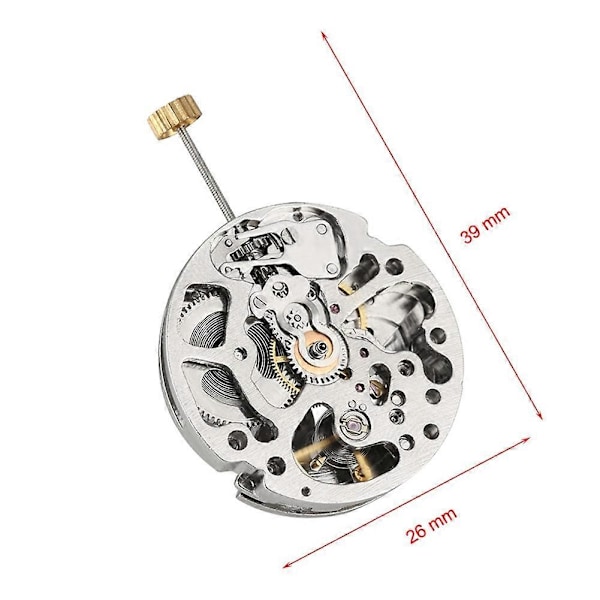 Automatisk mekanisk urværk til 3-pins selvoptrækkende mekanisk armbåndsur, reparationsdele