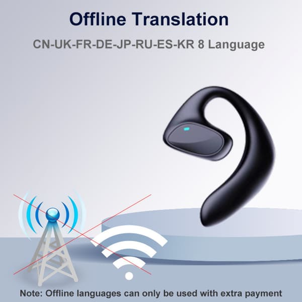 M8 144 sprog oversættelseshøretelefoner støjreduktion smart stemmeoversætter TWS Bluetooth-headset