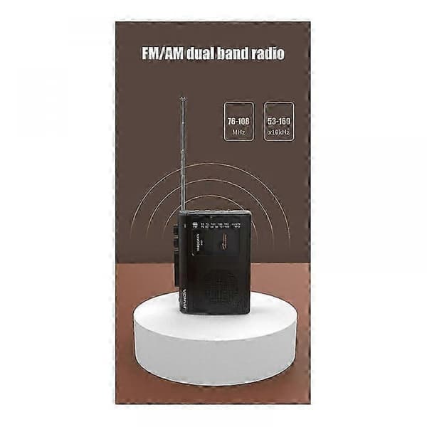 Panda 6501 kassettspiller med AM/FM-radio i retrostil