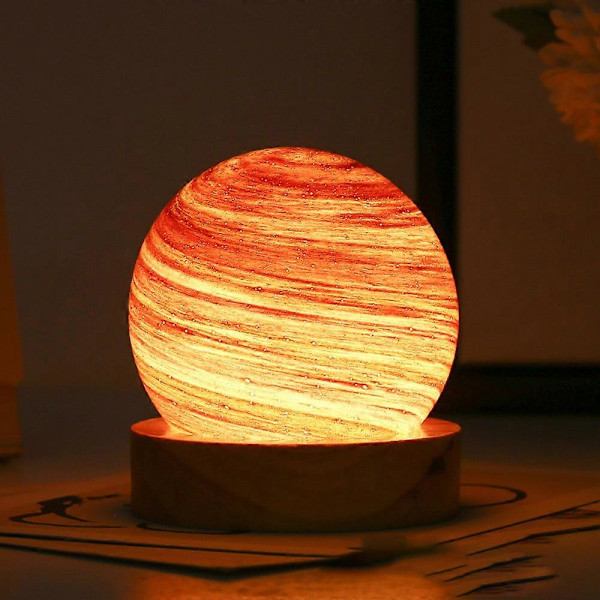 80mm nattlampe med USB og trefarget dimmefunksjon i en trykt eske