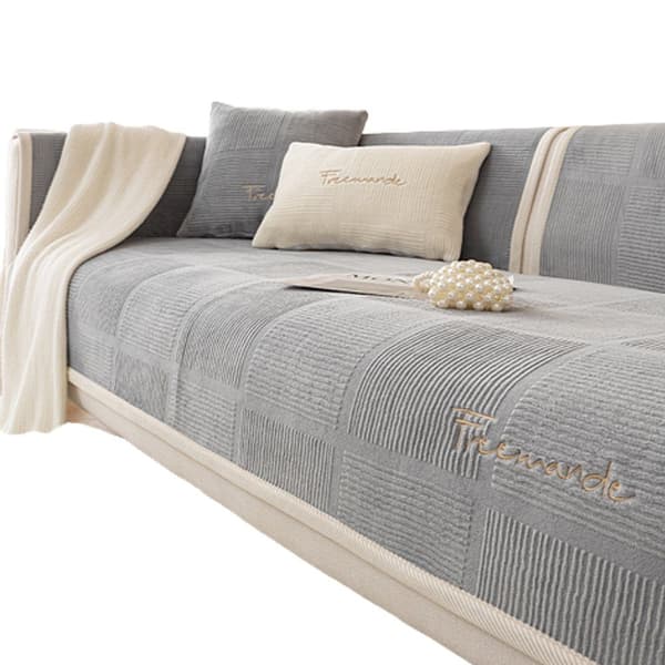 Sofatrekk, sklisikkert sofateppe for hjørnesofa for hund/katt (70x150cm)
