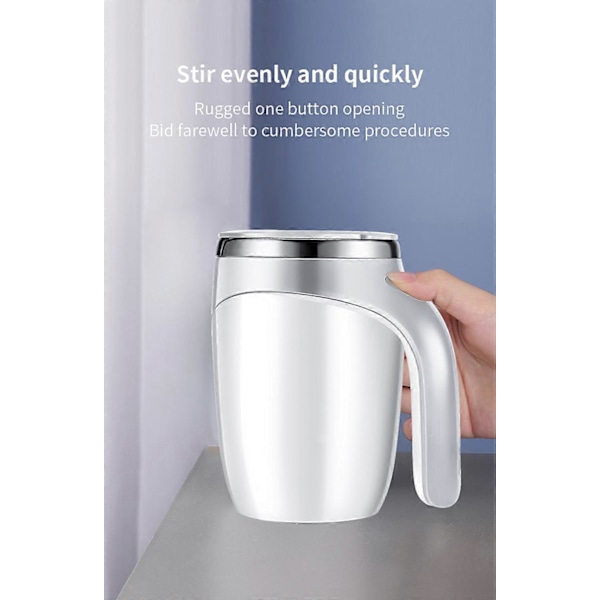 304 Rostfritt Stål Automatisk Magnetisk Elektrisk Kaffebryggare med Omrörningskopp för Kaffe 380ML