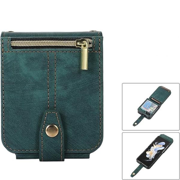 Smartphone-etui til Samsung Galaxy Z Flip 5 5G, læder flip-etui