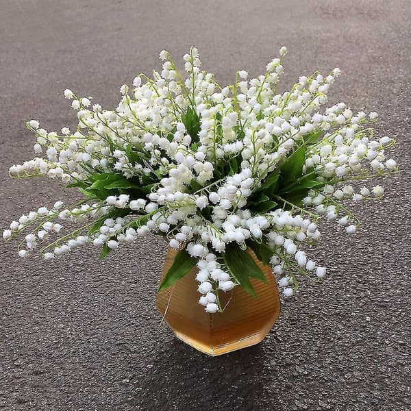 Kunstig liljekonvallblomst familiehage bryllupsdekorasjon hjem