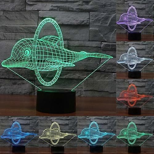 Delfin Spring Stil 3D Touch Switch Kontrol LED Lys