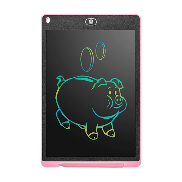 (Sort) Farverig LCD Skriveplade, Grafisk Tablet Tegnebræt Tastelås Håndskrift Doodle Tegneblok Børnelegetøj Gaver til Drenge Piger