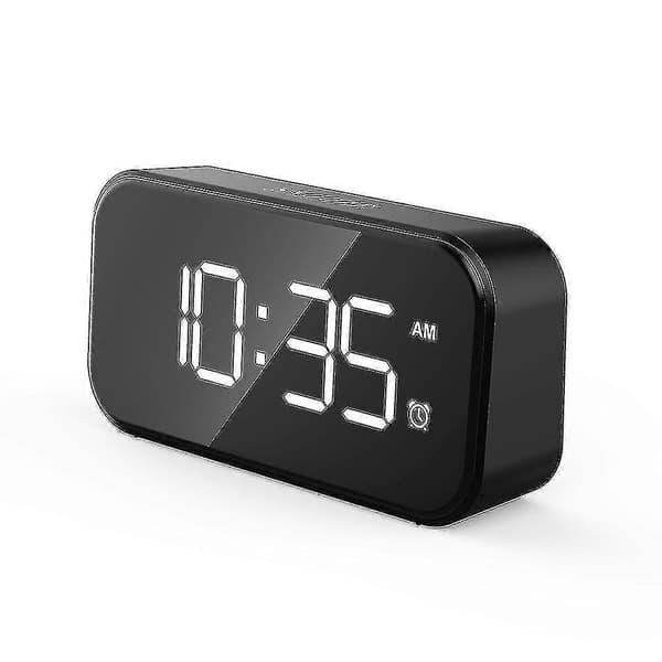 Digital väckarklocka, stor LED-display med två USB-laddningsportar