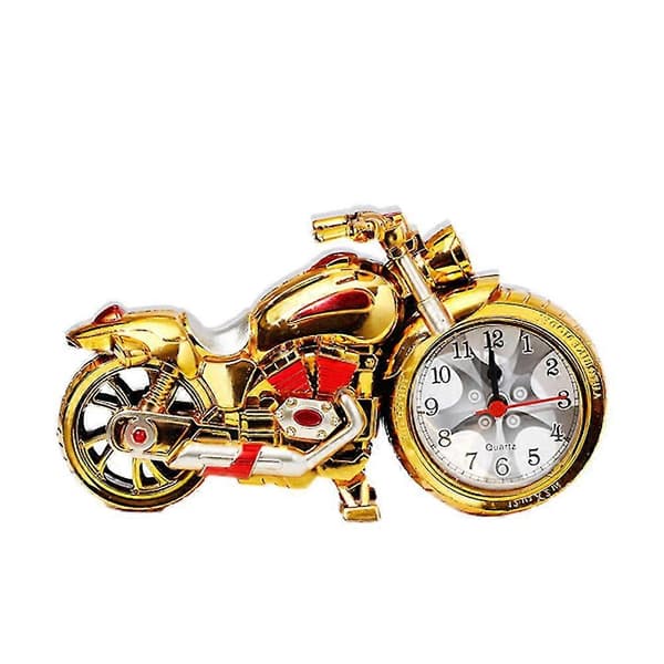 1 st Retro Ornament Tålig Motorcykel Klocka Bordsklocka Kreativ Klocka för Butik Sovrum Vardagsrum