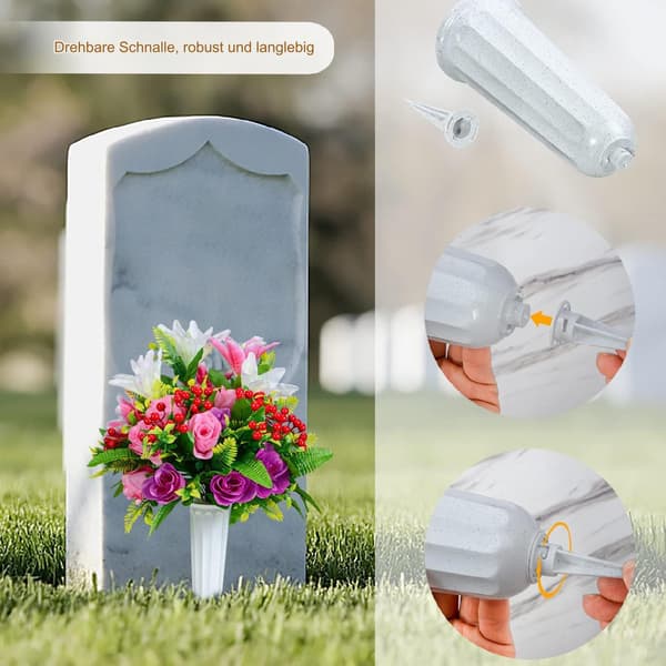 Kunstige blomster, kunstige gravmindebuketter til kirkegårde