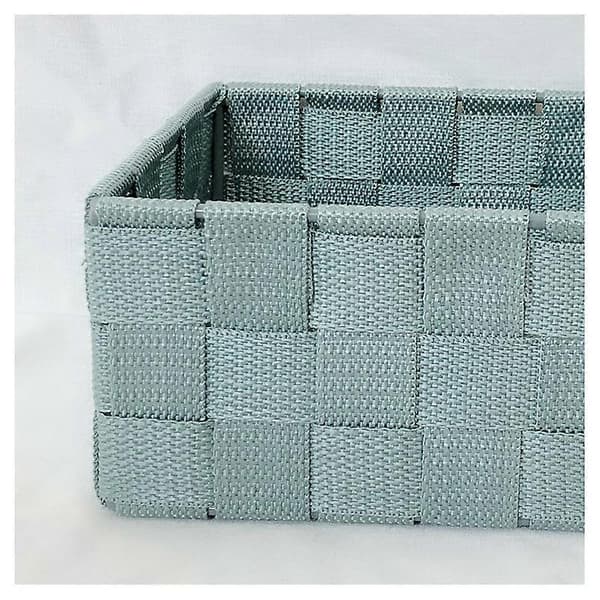 Mintgrön 28 x 19 x 12 cm Badrumskorg med lock mint - Badrumskorg med lock, Polypropen
