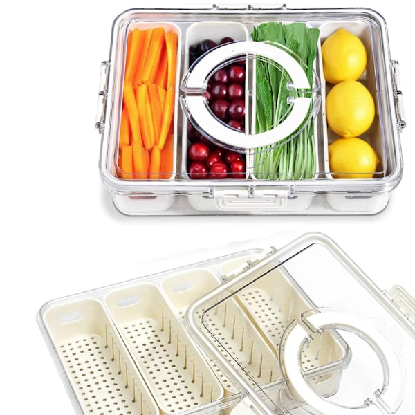 Snacklåda Diskmaskinsäker Kylskåpsförvaring Organizer Salladsbar Låda