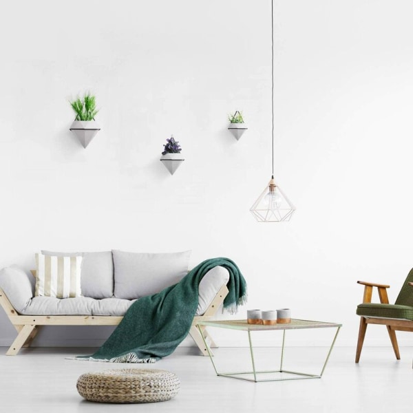 Keramik Väggkruka Växtställ Vägg Blomkrukor Set