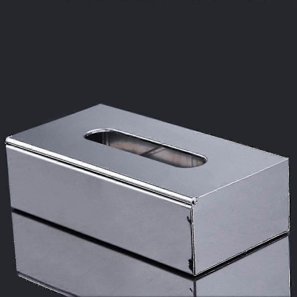 Vävnadsbox i rostfritt stål, Kosmetisk vävnadsbox, Pappersvävnadsdispenser, Rektangulär box