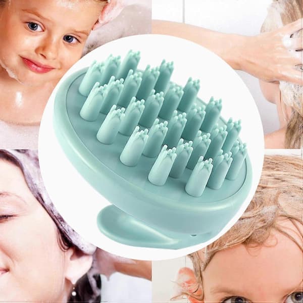 Hårhovedbundsmassager Hårvask Hovedbundsmassage med bløde silikonebørster