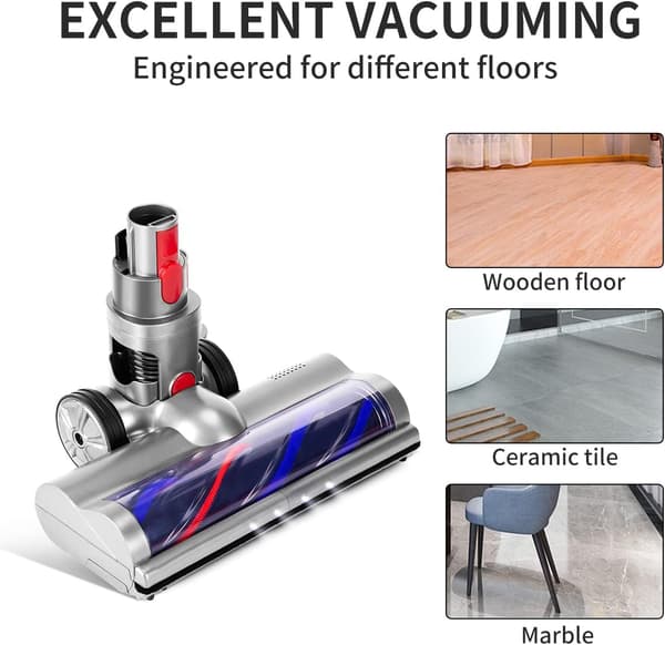 Børste kompatibel med Dyson V7 V8 V10 V11 V15, Direct Drive turbobørstehoved