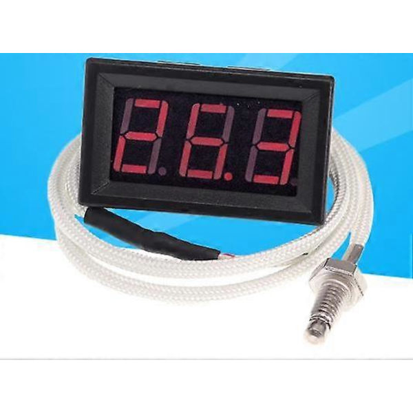 Rødt Højtemperatur Digitalt Termometer K Type Termoelement Industriel Digitalt Termometer - 30~800 Grader