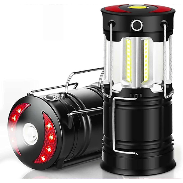 LED campinglys, 3-modus oppladbar campinglampe, vanntett campingbelysning for camping, fotturer, hagearbeid, fiske, etc.