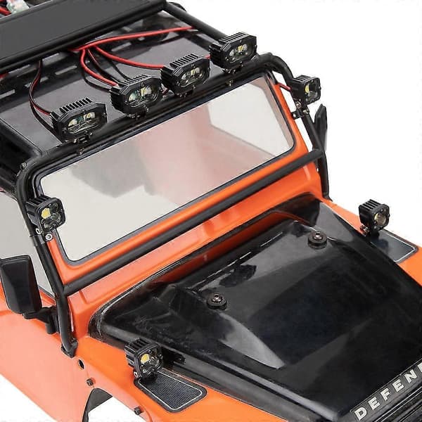 RC bil LED-lys frontlys spotlight kompatibel med 1/10 RC Crawler Traxxas, 2