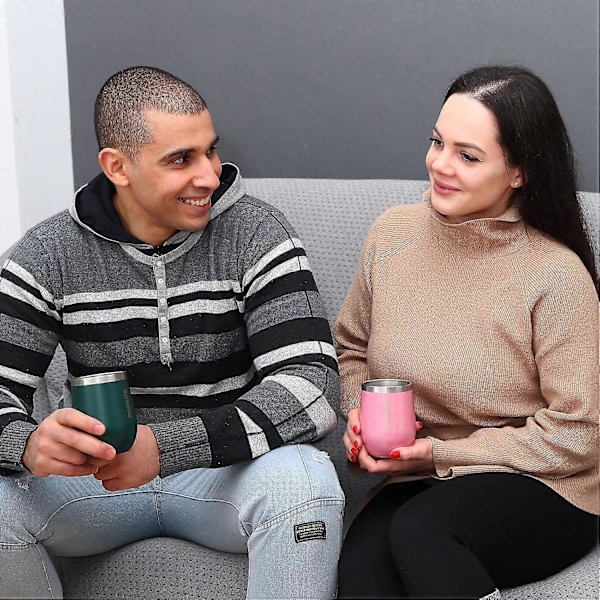 2-pack 35 cl Isolerade Tumblers i Rostfritt Stål - Dubbelväggiga Vakuumkaffemuggar