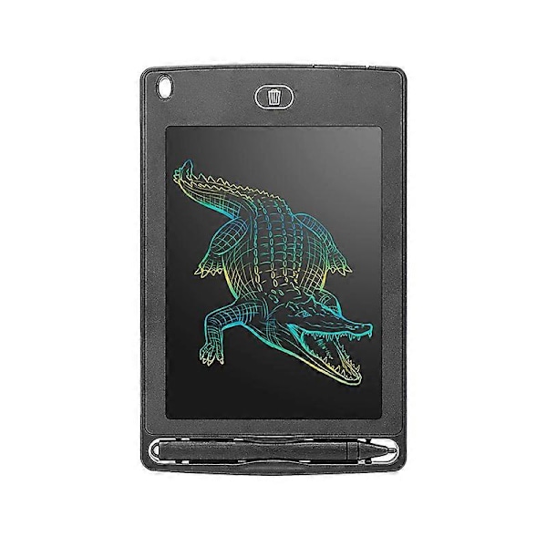 (Sort) Farverig LCD Skriveplade, Grafisk Tablet Tegnebræt Tastelås Håndskrift Doodle Tegneblok Børnelegetøj Gaver til Drenge Piger