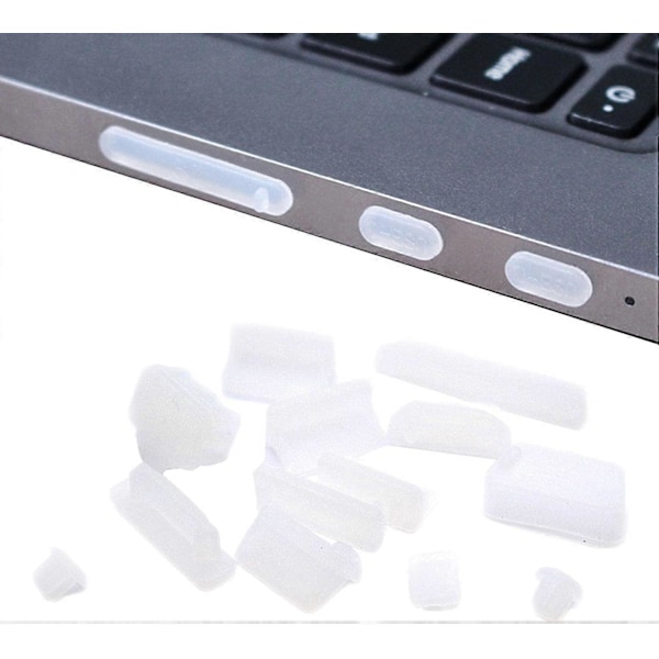 Støvdeksel for bærbar PC, myke silikon USB-portdeksler - Universelle støvdeksler 7 i en pakke