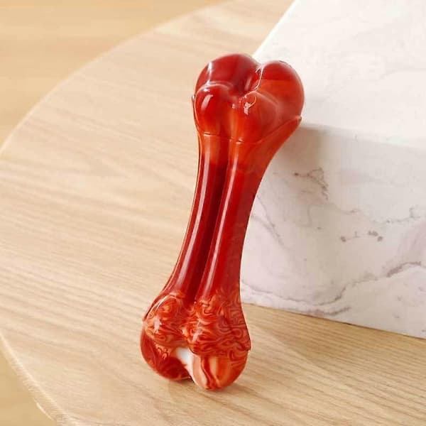 Hundleksak Tuggbens Tåligt Giftfritt Ben Med Nötsmak Tandrengöring Massage Hundleksak 12*4.2CM