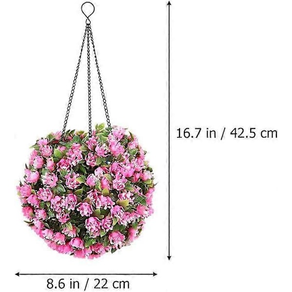 Solcellsdriven blomsterboll - LED-gräsmatta dekor för trädgårdar/bröllop