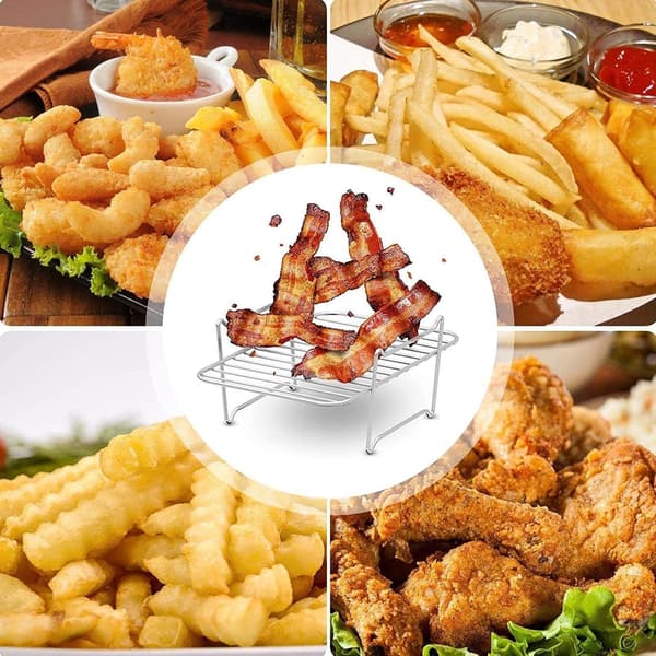 Airfryer-tarvikkeet Zone Airfryer-grilliritilä ruostumatonta terästä