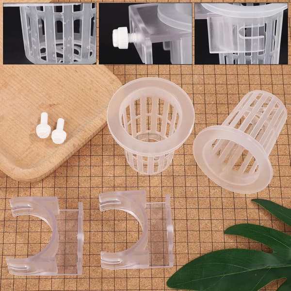 2 st Akvarieväxthållare, Hängande Akvariekruka Plast Vattenväxtkopp