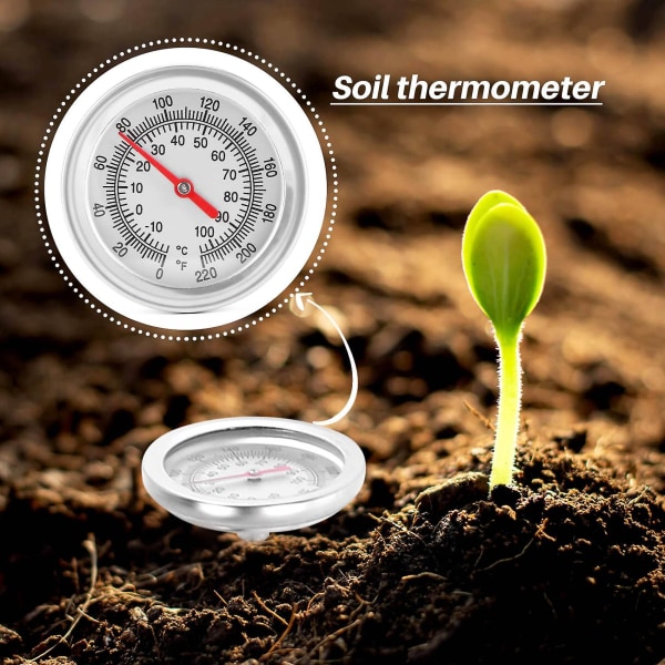 Kompost Jordtermometer 50 Cm Längd Rostfri St