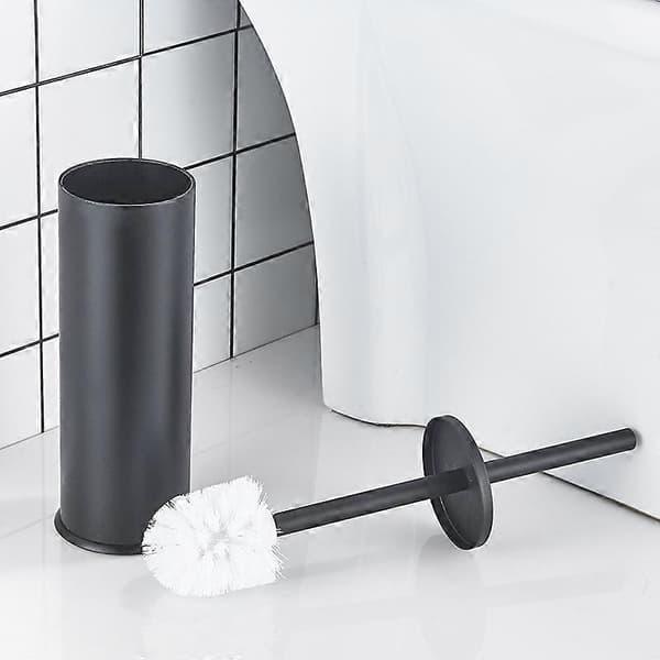 WC-borste med fast borsthuvud, plast, vit