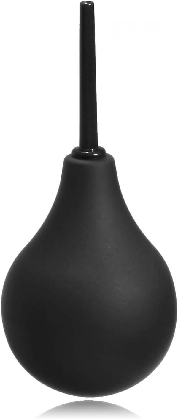 (Sort-90ml)Gummibold Komfortabel Medicinsk Douche til Mænd Kvinder-90ml Sort Klyster