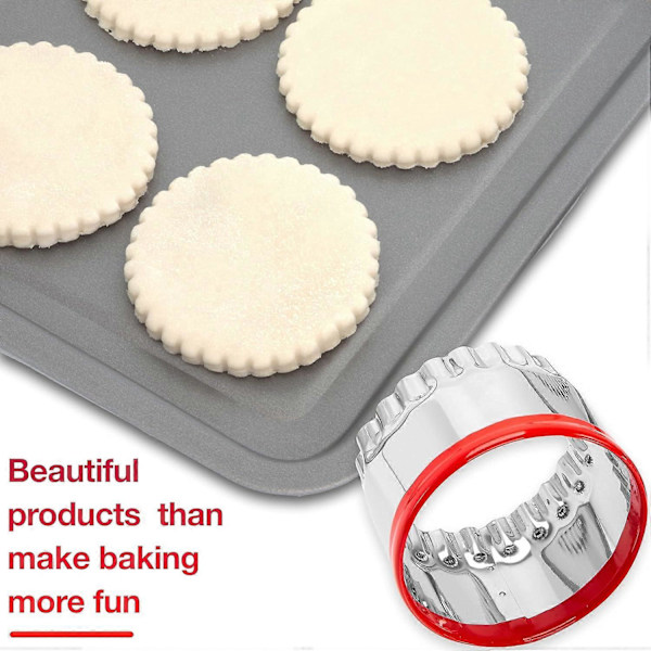 3 stk. Runde Kakeutstikkere, Rustfritt Stål, Unik Design for Baking