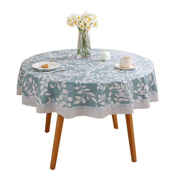 Rund duk, vattenavvisande, torkbar, blå, diameter: 150 cm