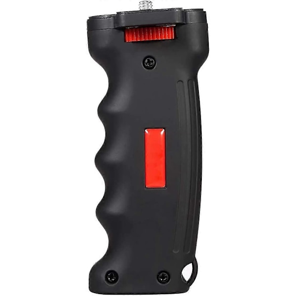 12 x 5 cm - Svart stabiliseringsgrepp - Med 1/4\" skruv och gängade hål - För digitalkamera och mobilkamera
