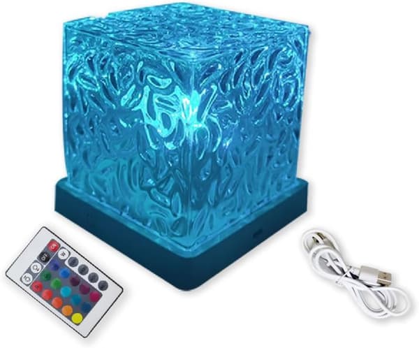 Ocean Wave Projektorlys, 16 Farver Midnight Aura Lampe med Touch Control Aurora Glow Lampe