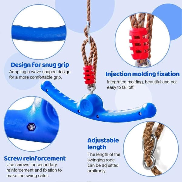 2025 Uusin malli 360 pyörivä kahva: Lasten slackline