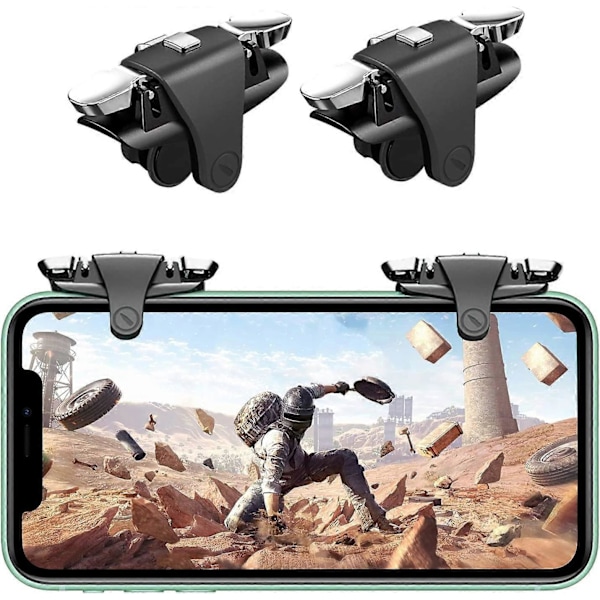 PUBG Mobile Spelkontroll Trigger, Mobiltelefonkontroller L1R1 Knapp Trigger Känslig Skjut och Sikta för PUBG/Rules of Survival för Android och i