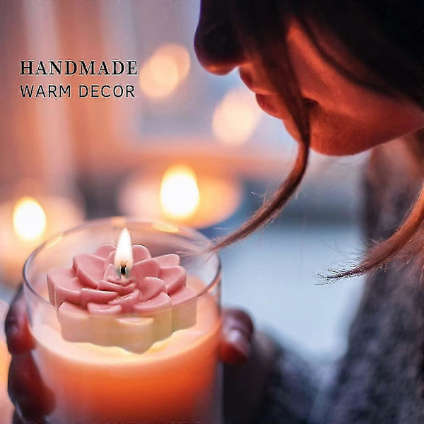 4 hulrums silikone sæbeform, blomsterformet chokoladekage bageform, gør-det-selv sæbehåndværk