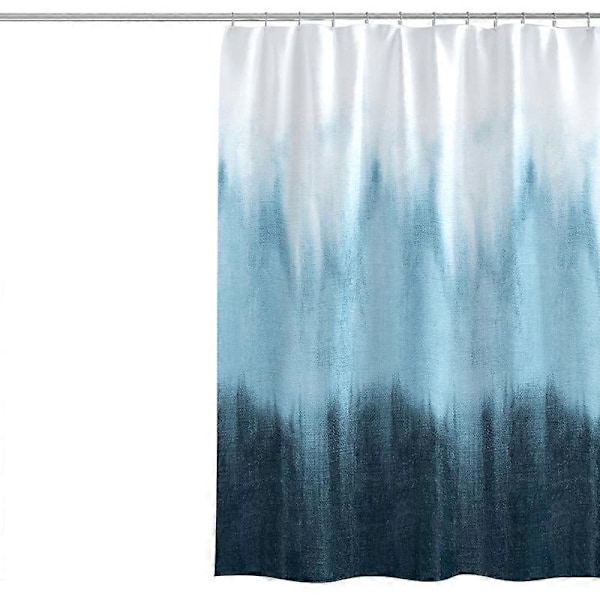 Kreativt gradient print bruseforhæng vandtæt polyester badeværelsesforhæng simpelt privatlivsforhæng fortykkende bruseforhæng 180*200cm