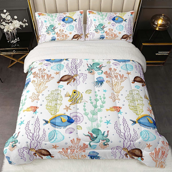 Myk Sherpa Dynesett for Barneromsinnredning Queen Size