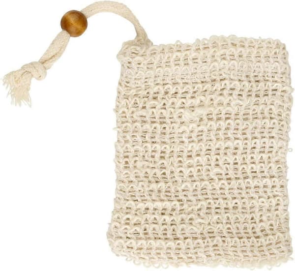 Sæt med 2 Sisal Sæbeposer, Sæbebæreposer, Sisal, 12x10cm