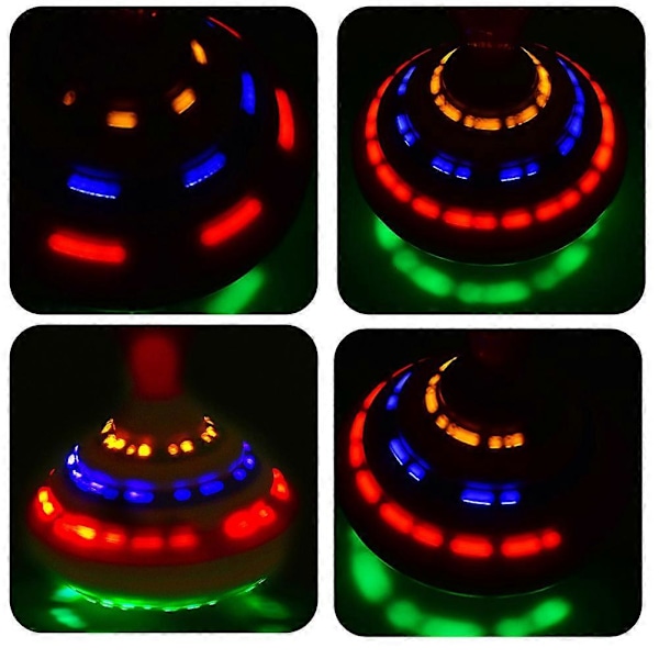 LED Snurra för Barn - Musikaktiverad Handdriven Snurra