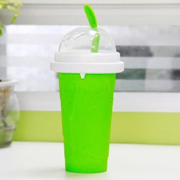 Smoothieskop Miljøvenlig Dobbeltlags Silikone Slush Ice Cream Maker Til Hjemmet