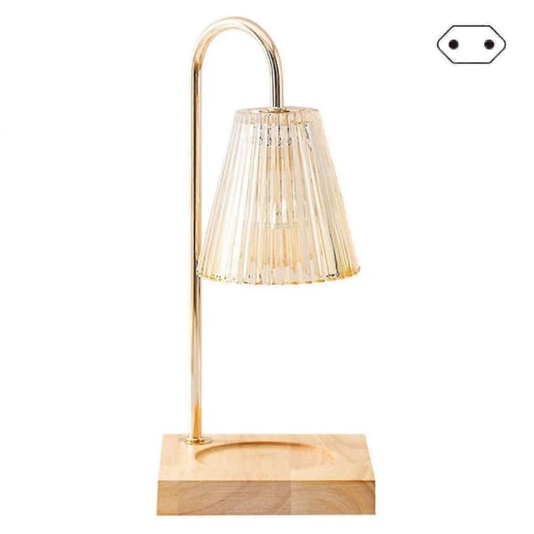 Duftende lysvarmerlampe Flameless lysvarmer og duftdiffuserlampe for hjem soverom stue (vanlig EU, champagne)