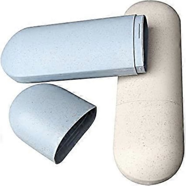 (Ruusu, Beige) 2 kpl Hammasharjakotelo, Kannettava Hammasharjakotelo, Matka Hammasharjalaatikko, Ulkoiluun, Matkoille ja