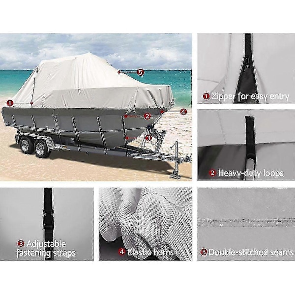 Boat Covers Seamanship 19-21ft vedenpitävä venepeite