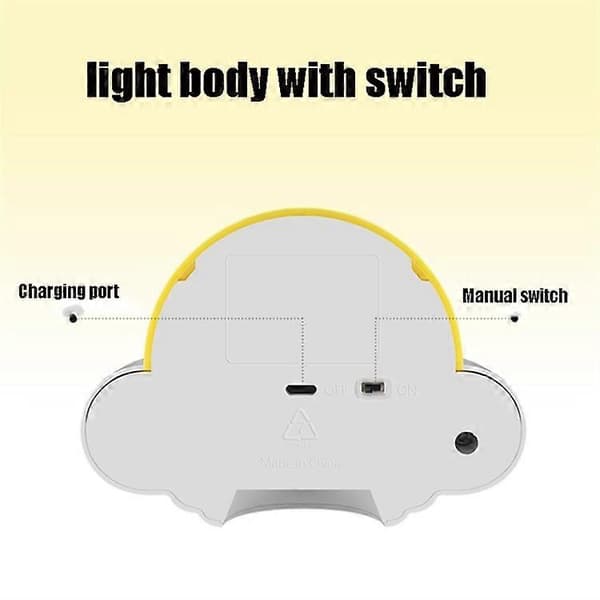 UFO Fjernkontroll USB-Lading Nattbordslampe Smart Sensor LED Atmosfærelys