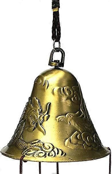 Klockspel oliven och metall trädgård utomhus klocka inomhus klockspel heminredning 40cm